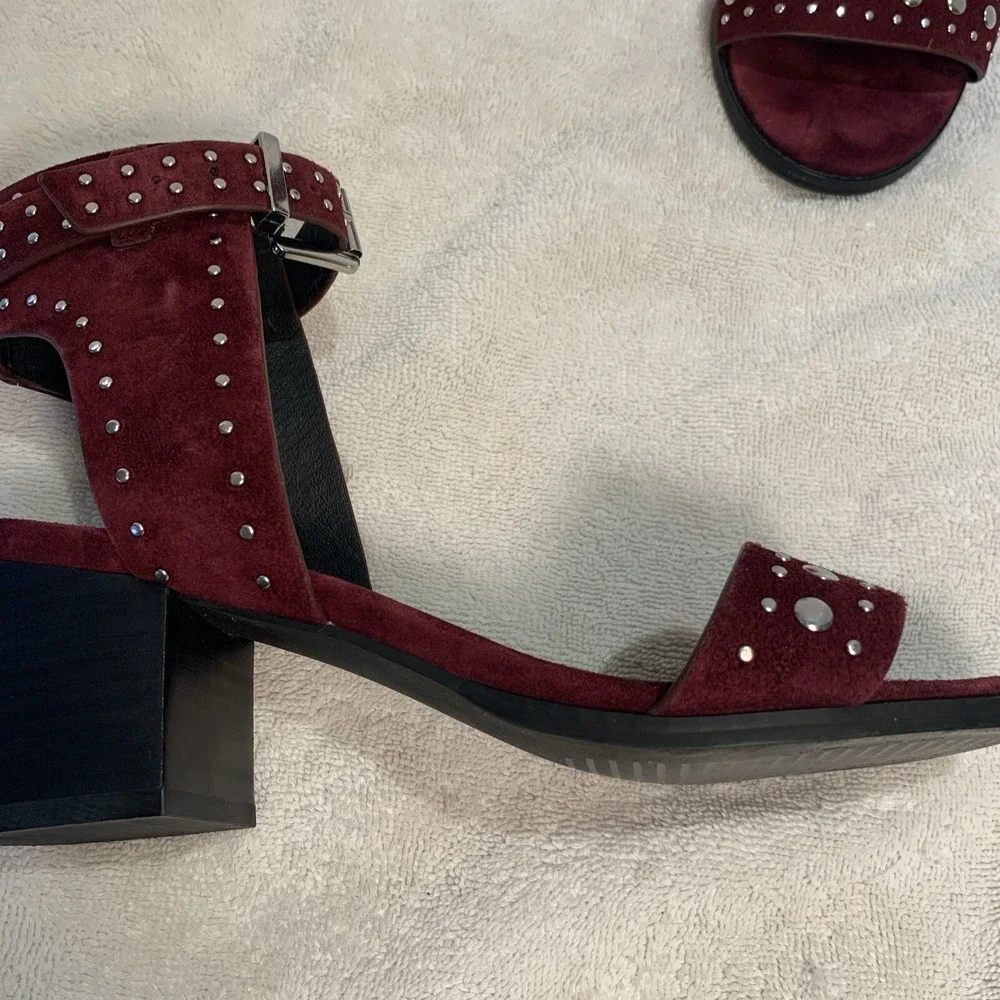 Sol Sana Purple Studded Chunky Heels Women's Size‎ Euro 38 - US 7.5